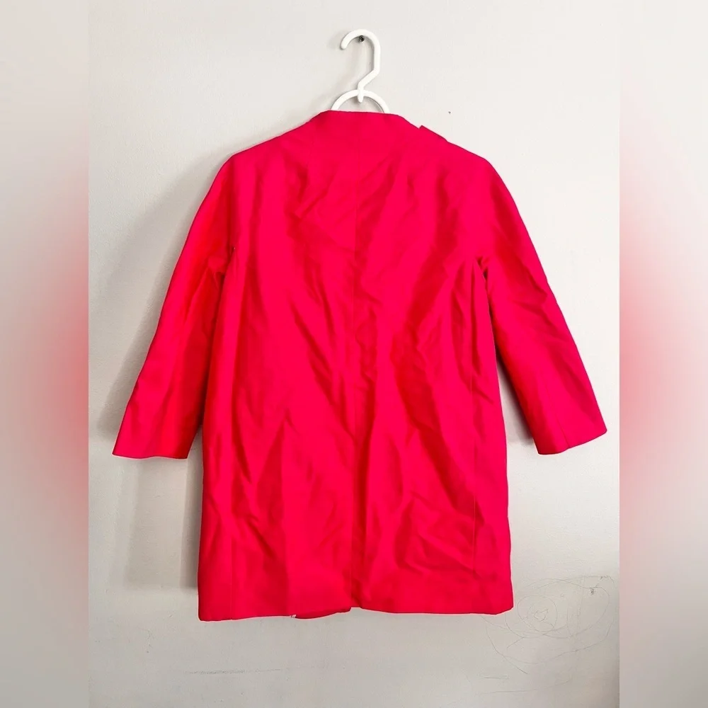 Kate Spade Dorothy Coat In Lollipop Red With Bow Jacket Size Small - Picture 6 of 7